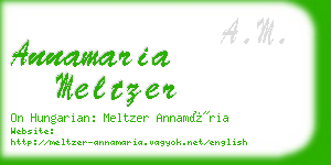 annamaria meltzer business card